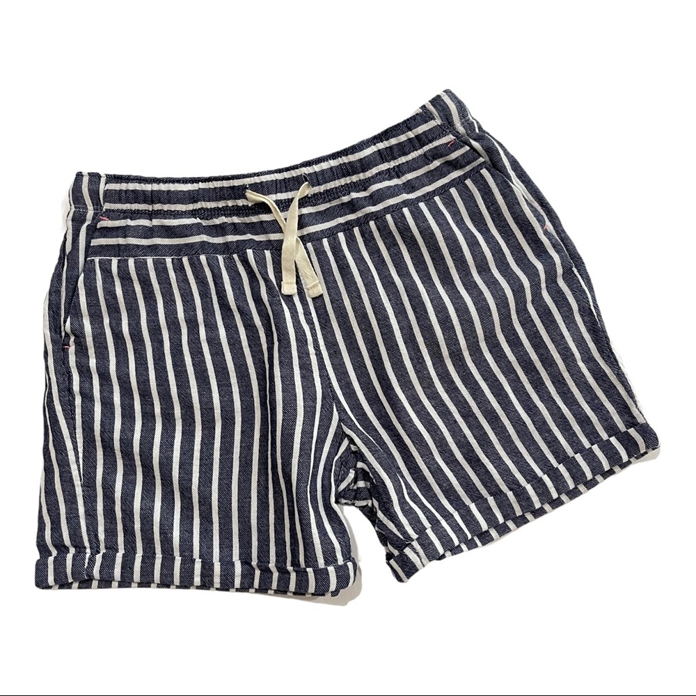 NWOT Girls Blue Sapphire Striped Drawstring Shorts - Picture 16 of 16